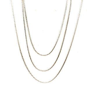 60" Long Sterling Silver Snake Chain Necklace